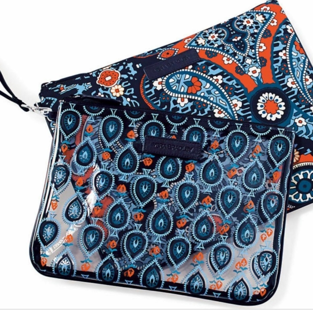 NWOT Retired Vera Bradley Beach Pouch Set in Marrakesh